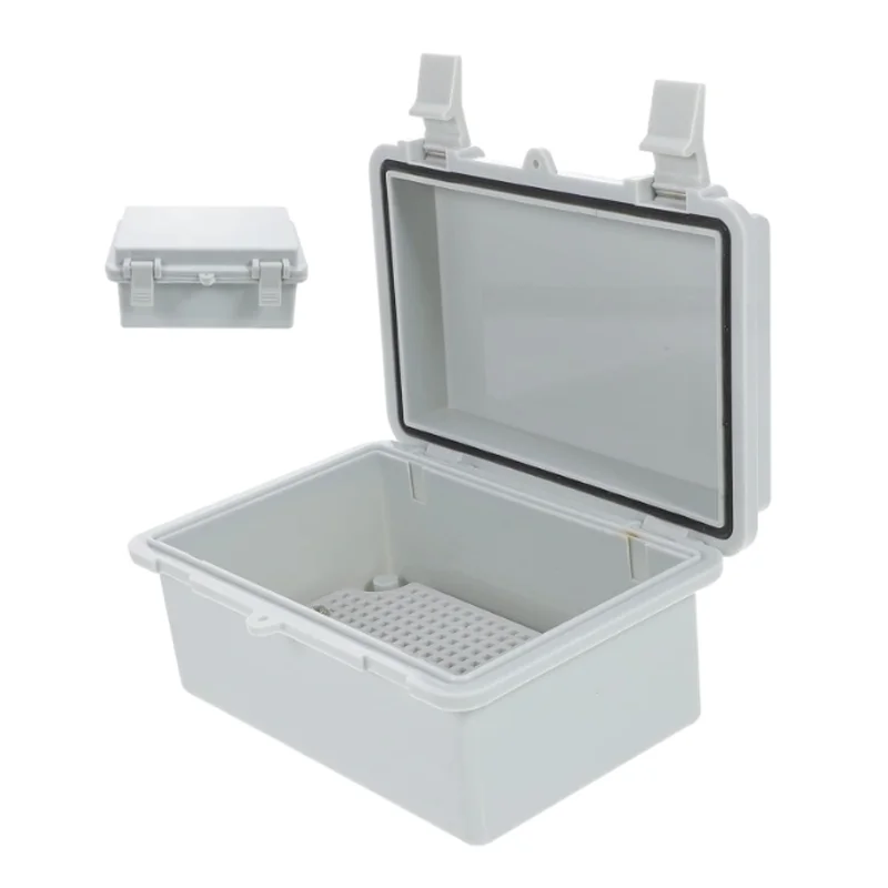 IP66 Plastic Waterproof Enclosure Box Gray/Transparent Cover Outdoor Electronic Projects Electrical Instrument Junction Case