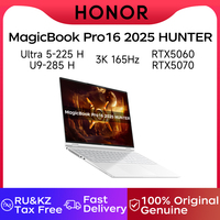 Honor Laptop MagicBook Pro16 2025 HUNTER Ultra 5 225H/Ultra 9 285H 32GB RTX5060/RTX5070 3K Gaming Screen 165Hz Gaming Book