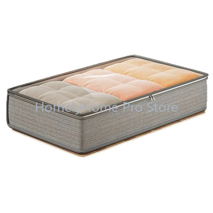 Under the bed quilt storage bag Household large-capacity quilt clothes put under the bed storage bag Moisture-proof finishing ar
