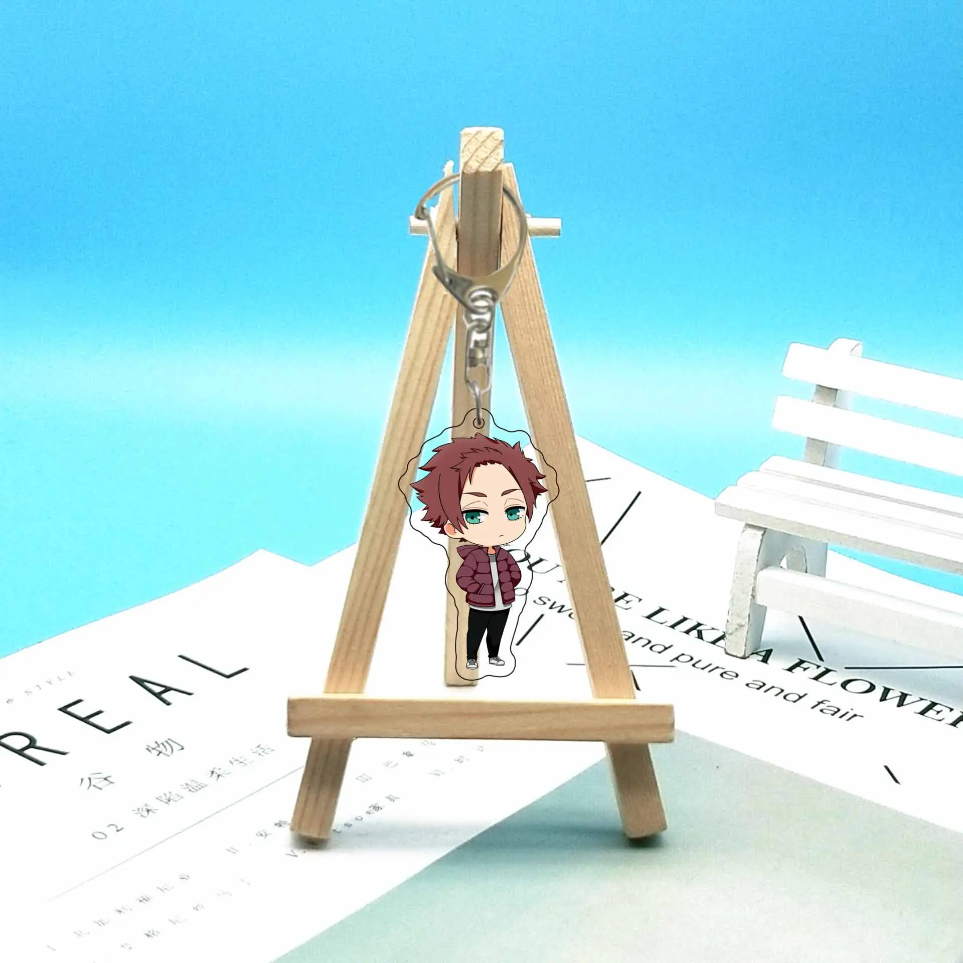 55MM Anime BLUE LOCK Figure Shidou Ryuusei Rin Itoshi Ego Jinpachi Itoshi Sae Barou Shouei Acrylic Keychain Cute Gifts view 5