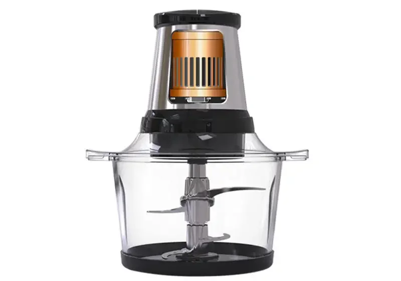 800W Electric Food Chopper, Food Processor 2L Glass Bowl Grinder for Meat, Vegetables, Nuts, Stainless Steel Motor Unit