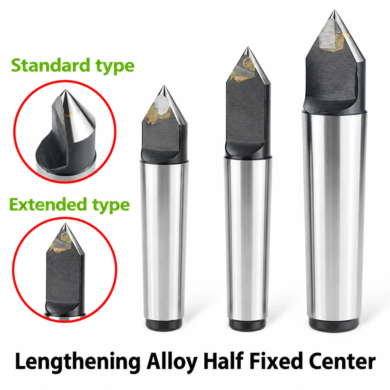MT1/MT2/MT3 Morse Taper Fixed Dead Center Alloy Steel Lathe Machine Tool Grinding Center Tailstock Center