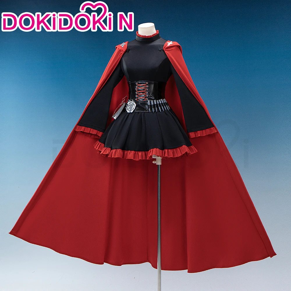 بليك بيلاادونا روبي روز أزياء تنكرية أنيمي 【XS-3XL】 DokiDoki-N فستان نسائي وردي كوسبلاي عباءة حمراء للهالوين مقاس كبير #3