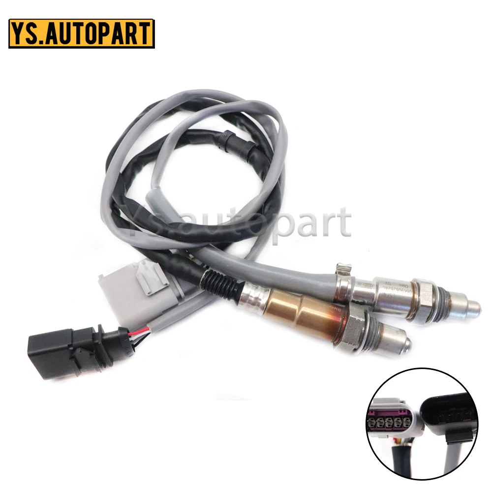 

8V0906262D 06K906262AC 2PCS Upstream&Downstream Fuel Ratio Lambda O2 Oxygen Sensor For Audi A3 S3 TT Volkswagen GTI Golf 2.0L