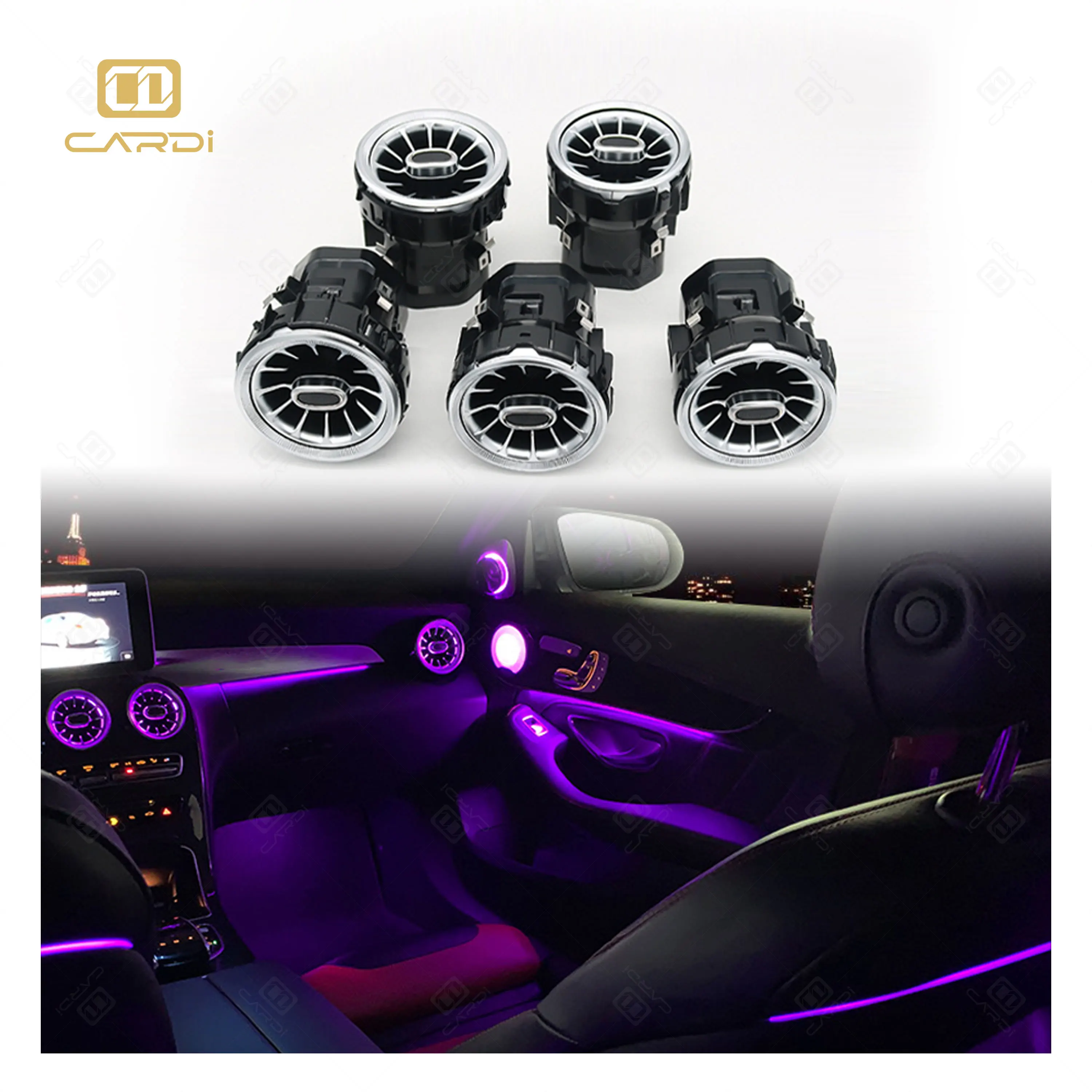 Hot selling：Car Strip Lights Dynamic for Mercedes W205 Lighting Kit Ambient Lighting Car for  W205 X253 Led Car Int