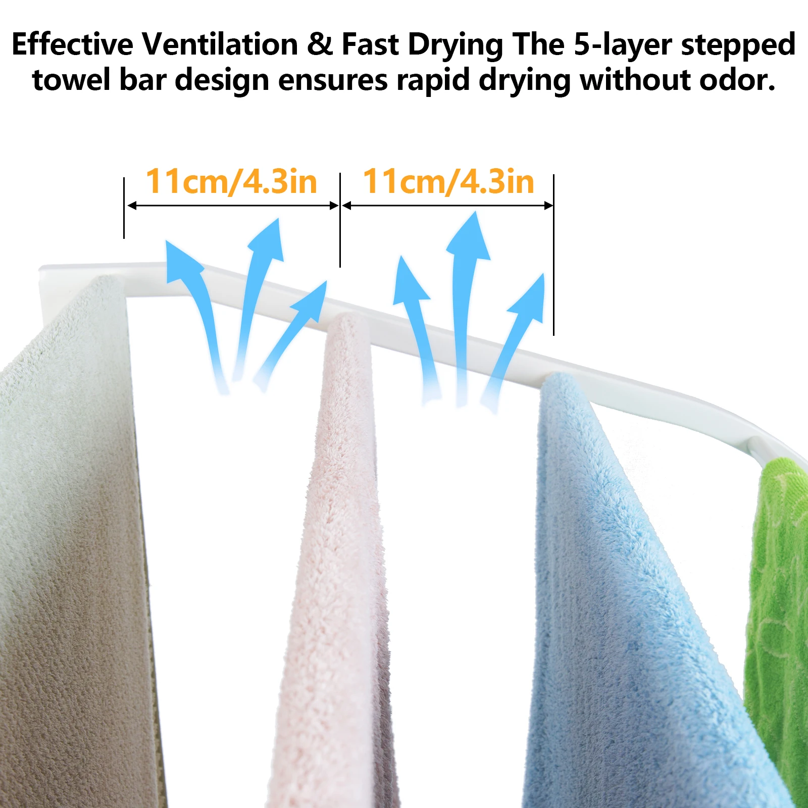 Pool Towel Rack,Outdoor PVC Trapedozal Poolside Storage Organizer,5 Bar,Outdoor Towel Rack with Wheels,Pool Towel Holder,Stores