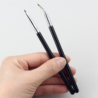 Karsyngirl 1/2pcs Bend Head Eyeliner Brush Eye Detail Makeup Brush Under Eyes Tear Trough for Women Fine Liner Concealer Brush