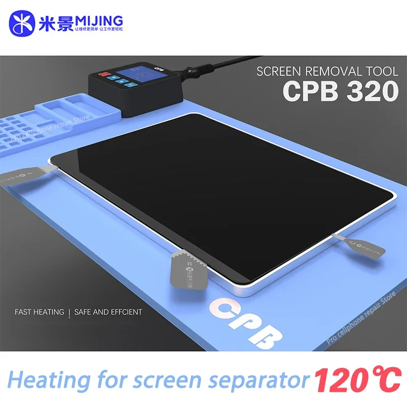 MIJING CPB Pro 320 Dismantling Screen Platform Silicone Heat Plate for IPhone IPad LCD Screen Separator Opening Repair Tools