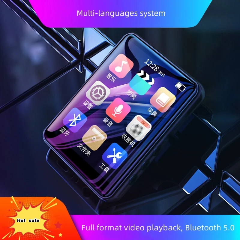 مشغل تشغيل فيديو موسيقى M20 MP4 مقاس 2.4 بوصة شاشة لمس كاملة FLAC APE بدون فقدان بلوتوث 5.0 صور إنذار تسجيل الصوت للكتاب الإلكتروني