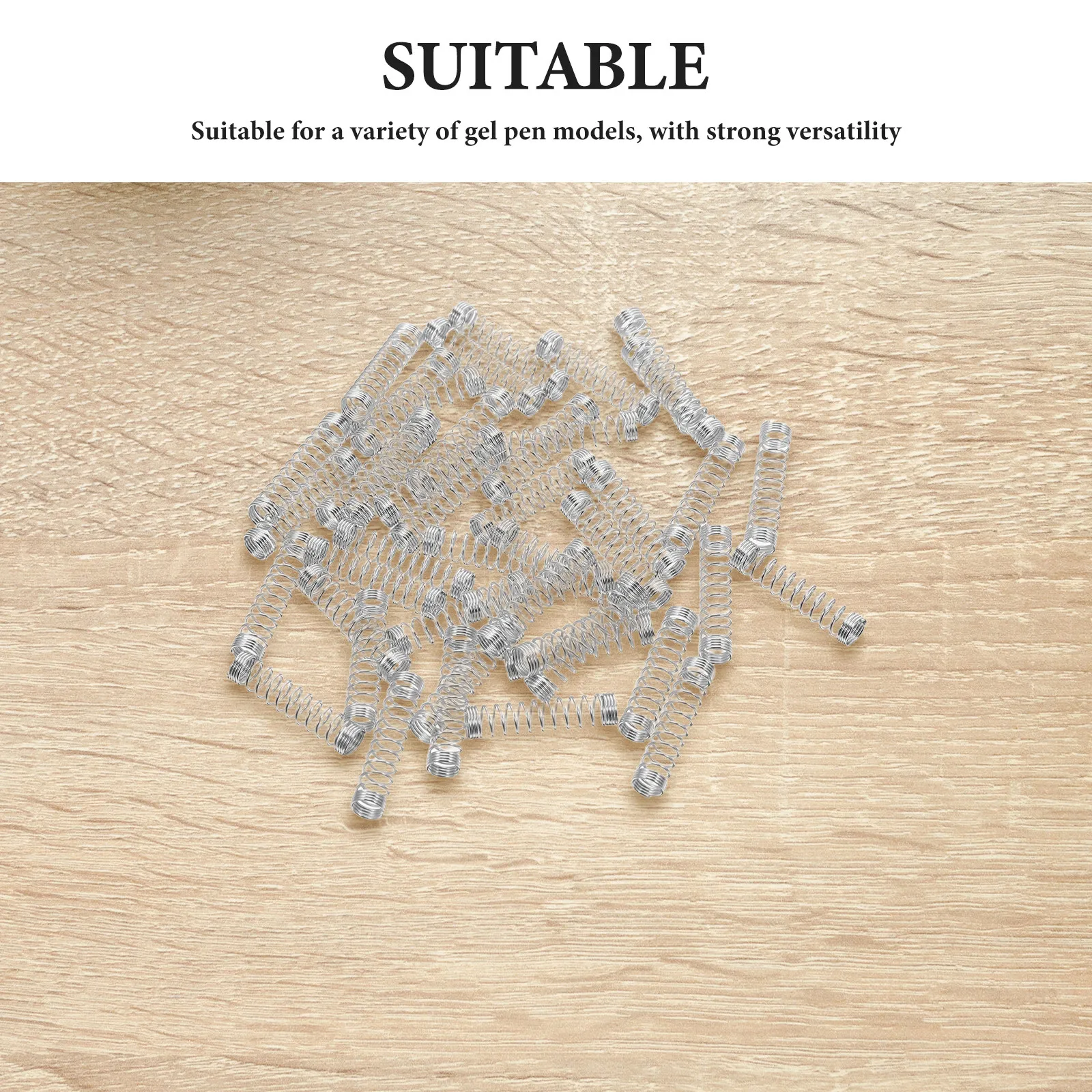 

20Pcs Stainless Steel Pen Springs Ballpoint Pressure Compression Springs Replacement for Gel Pen Refills School Office