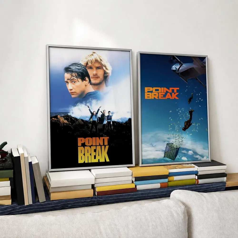 Movie Point Break Poster Self‑Adhesive Waterproof PP Poster Coffee House Bar Wall Art Sticker Room Home Decor