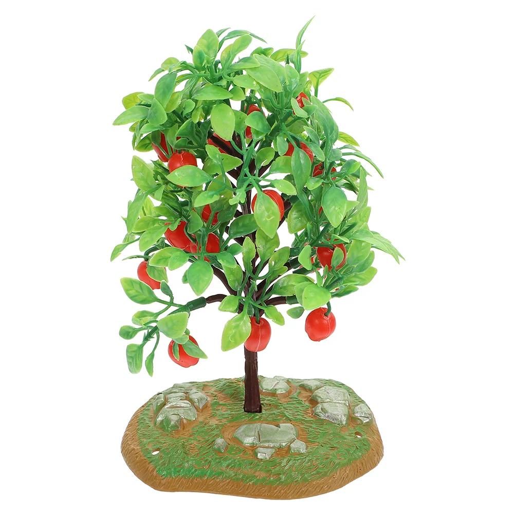 

Miniature Apples Tree for DIY Crafts for Model Railroad Scenery and Miniature Landscape Resin City Small Simulation Tree for