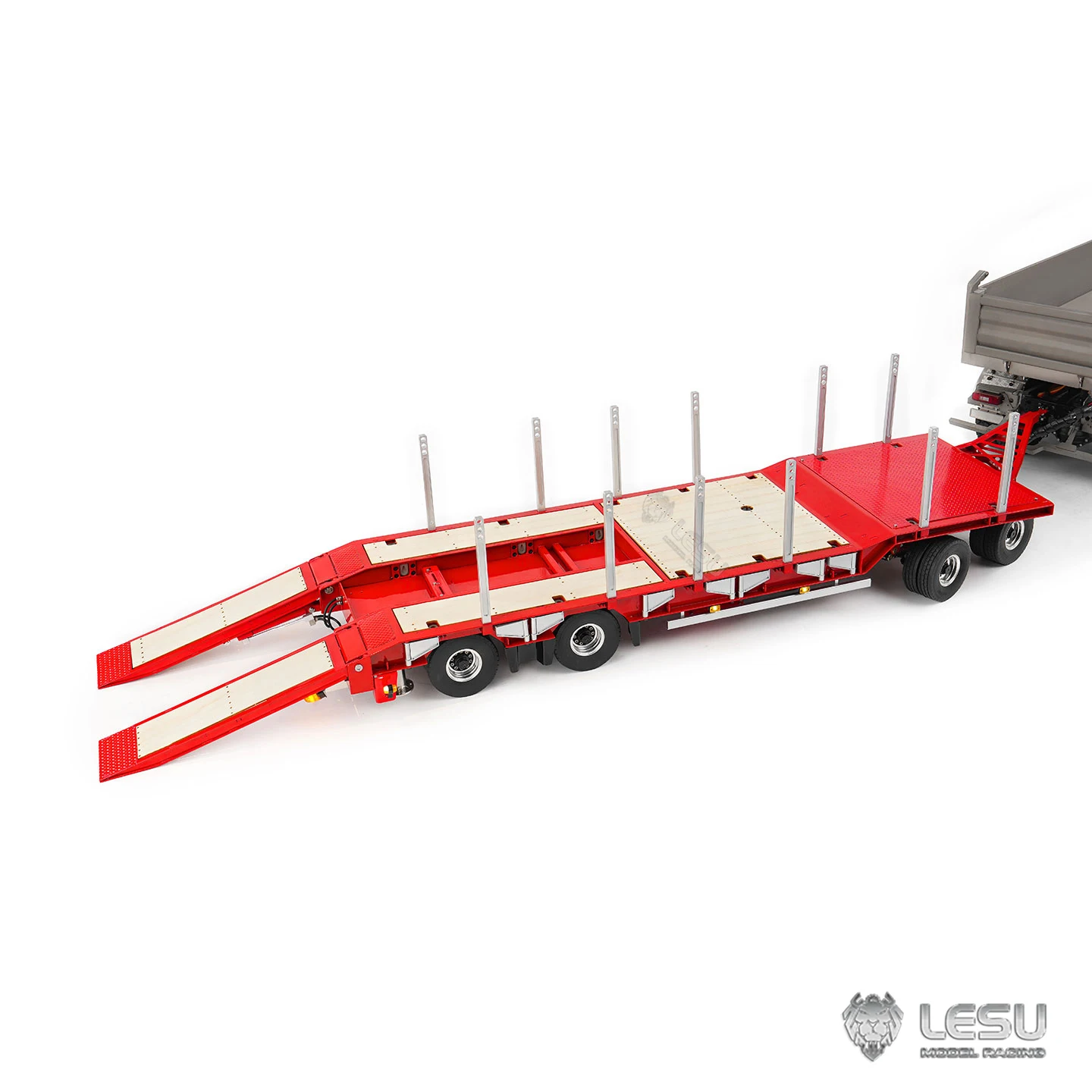 1/14 LESU 油圧式RCフルRTR完成品トレーラーリアサポートレッグ2CHバルブポンプリモートコントロールダンプトラックティッパー車両