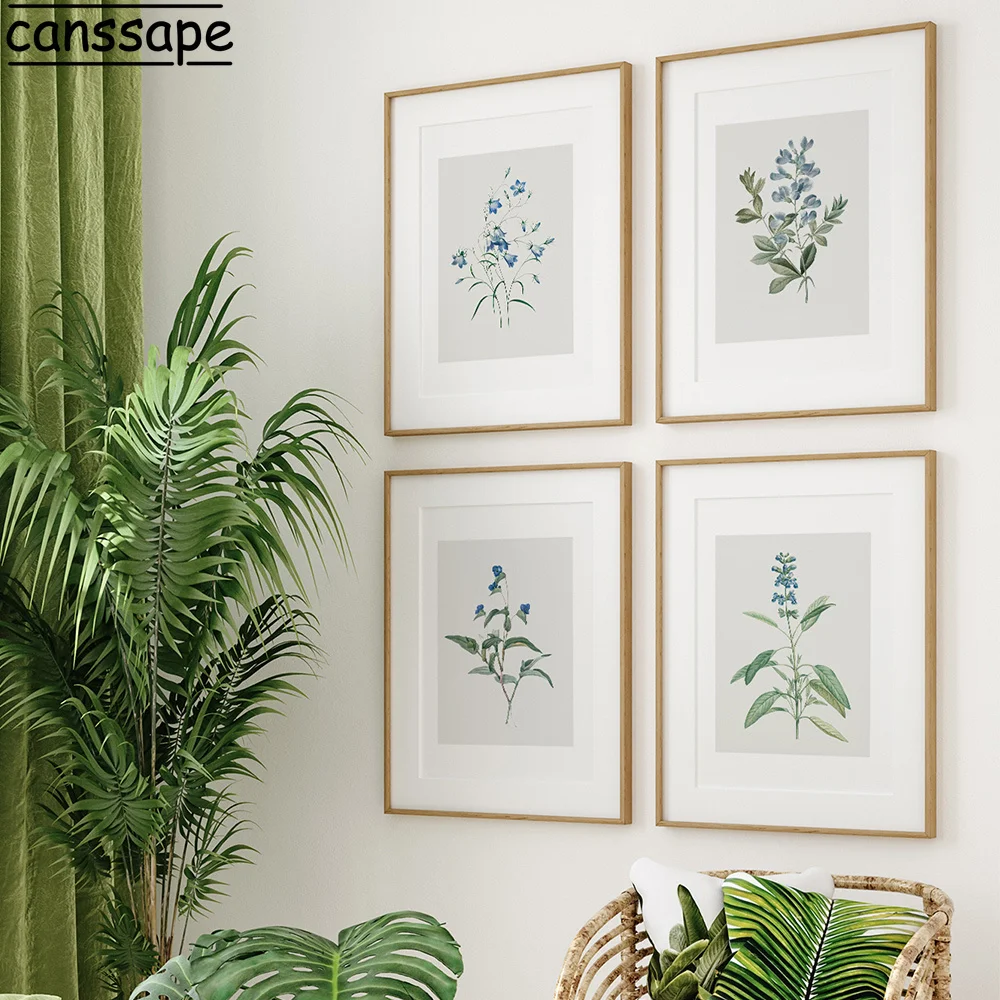 Basic Instinct: The Timeless Appeal of Vintage Blue Flowers Wall Art in Modern Home Decor