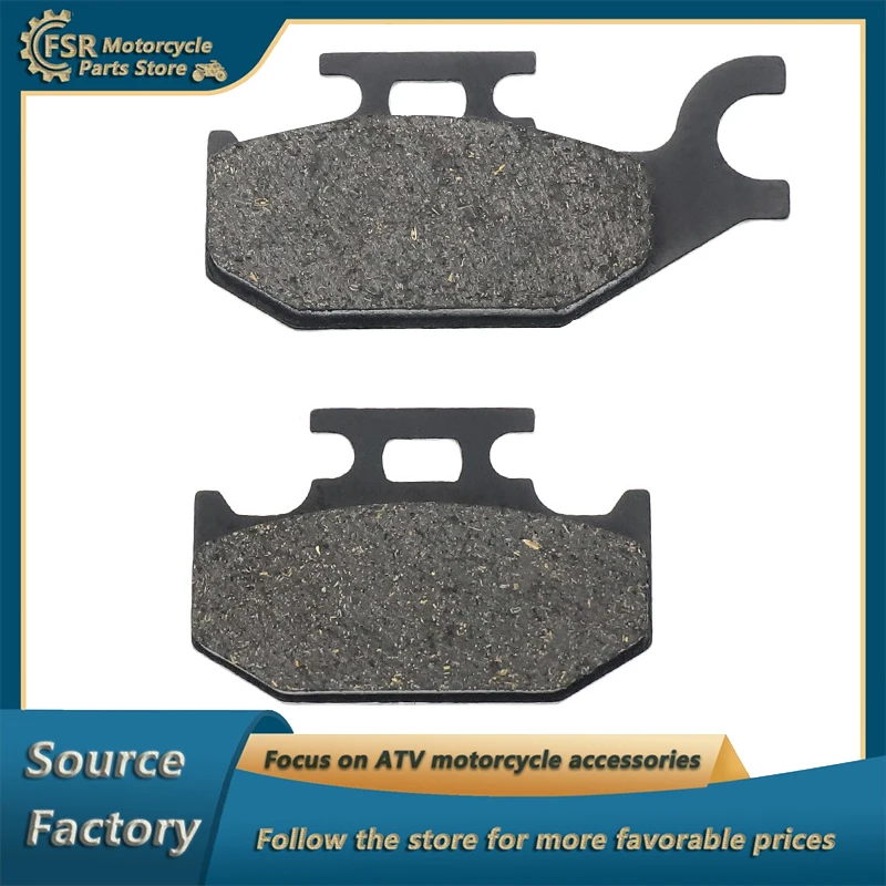 1 Set Brake Pads For CAN AM BOMBARDIER CANNONDALE JOHN DEERE ATV BENELLI Most models Caffe Nero 250 08-14 Quad parts