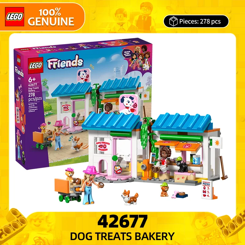 

LEGO Building Blocks Friends Series 42677 Cute Dog Snack Shop Boys and Girls Children's Puzzle Building Blocks Toy Gift