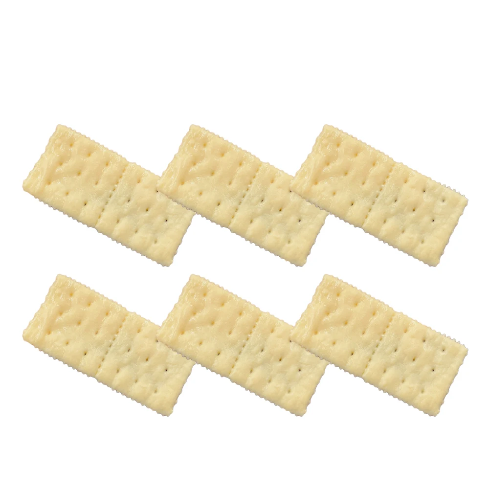 

6 Pcs Simulation Biscuits Realistic Fake Cake Models Toy Food Pvc Cookie Dessert