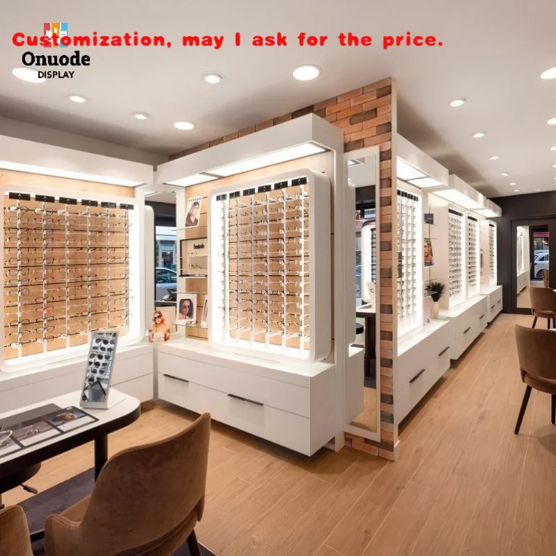 

изготовленные на заказ оптические шкафы и мебель для витрин | Витрины очков и солнцезащитных очков | Полные розничные решения для интерьера