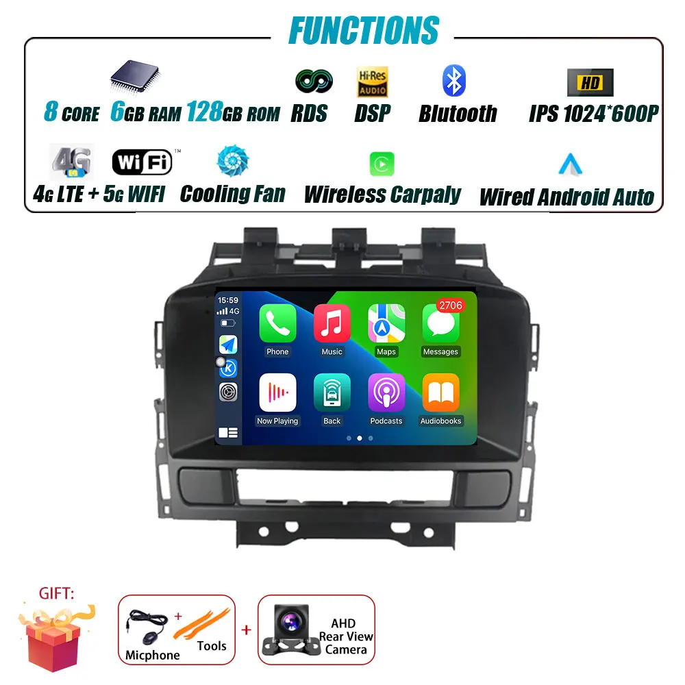 Voor Opel Astra J 2011-2014 Buick Excelle GT XT Radio Carplay Auto Multimedia Speler Intelligent Systeem Android Auto navigatie