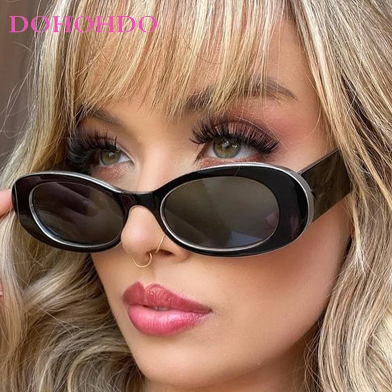 

Retro Small Oval Sunglasses Women Brand Designer Fashion Luxury Travel Shades Eyewear Men Vintage Sun Glasses UV400 Gafas De Sol