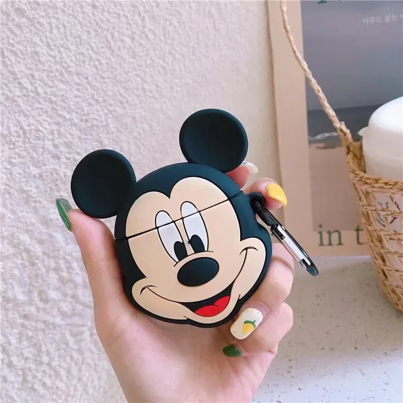 Disney Mickey Minnie Silicone Case for Airpods 1/2 3 Pro Wireless Bluetooth Earphone Protective Cover Shockproof Soft Cases