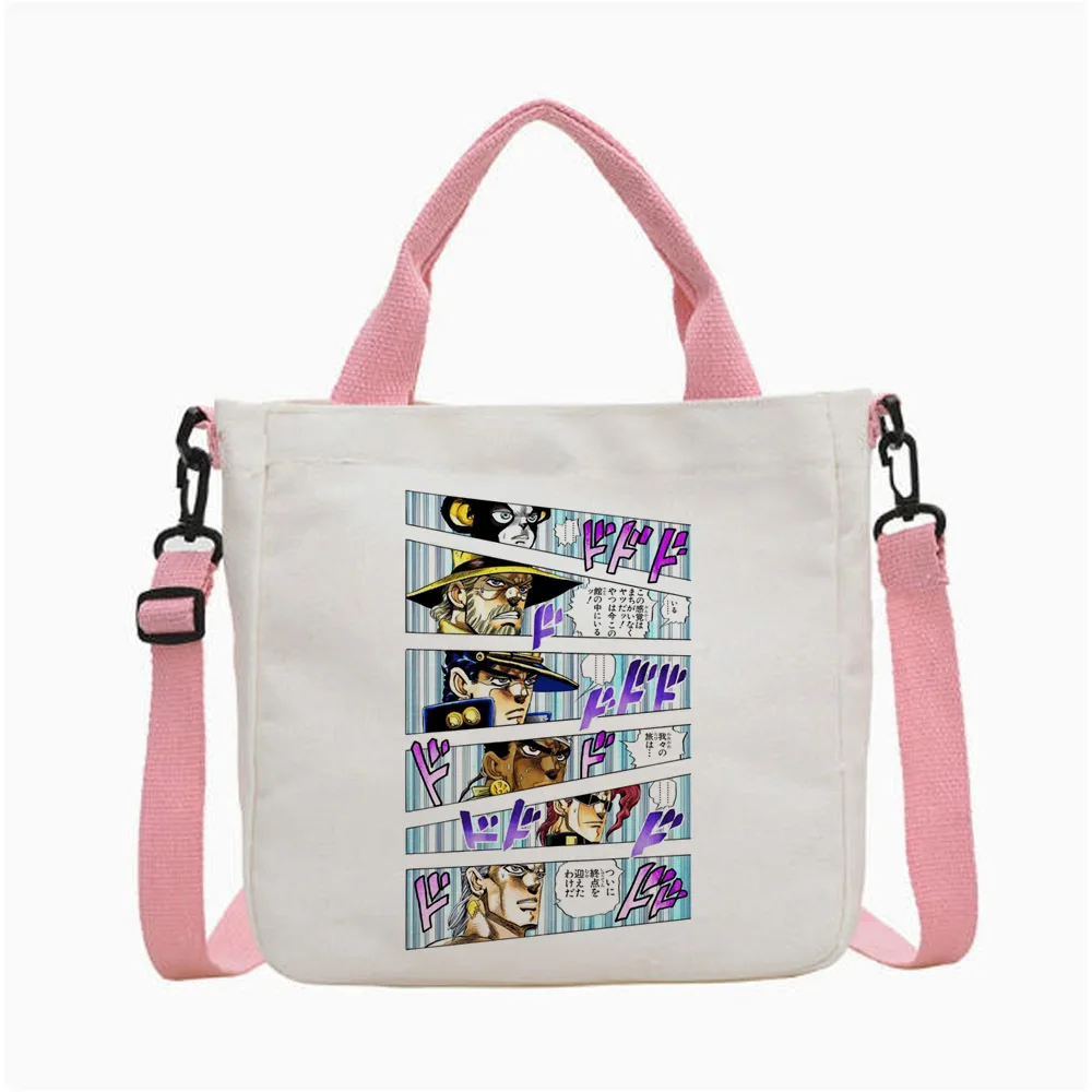 Jojo Bizarre Adventure Steel Ball Run tote bag foldable totebag personnalisable bolsas de tela femme
