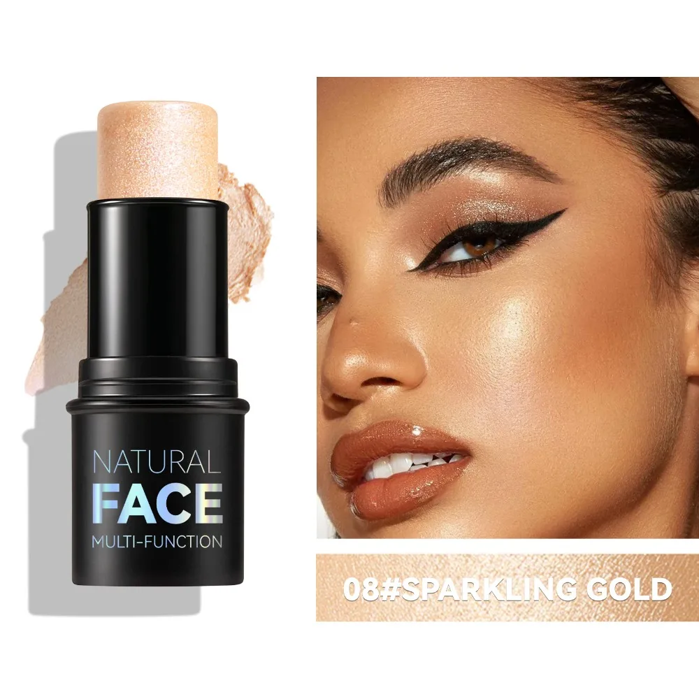 Nouveau bâton bronzant de contour du visage, surligneur éclaircissant multifonctionnel, maquillage pour le visage, stylo correcteur modifié pour femmes et filles