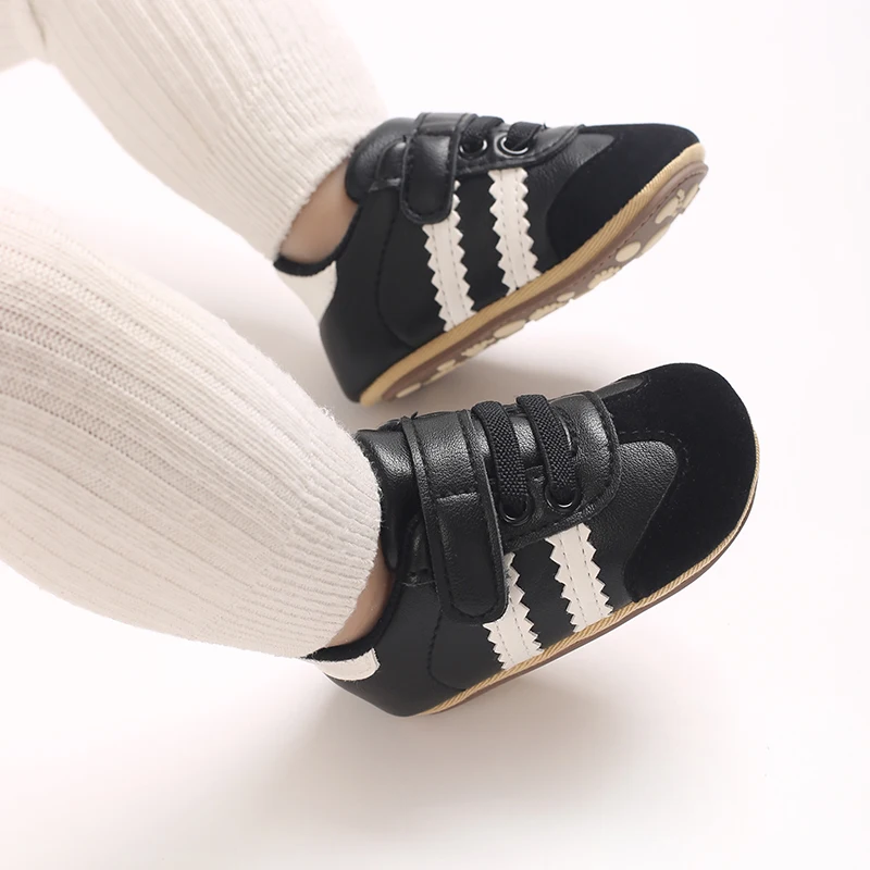 Modische koreanische Version von Herren- und Damen-Sportschuhen, Indoor-Schuhe mit weicher Gummisohle, rutschfest, für Babys von 0-18 Monaten. – Detail 18