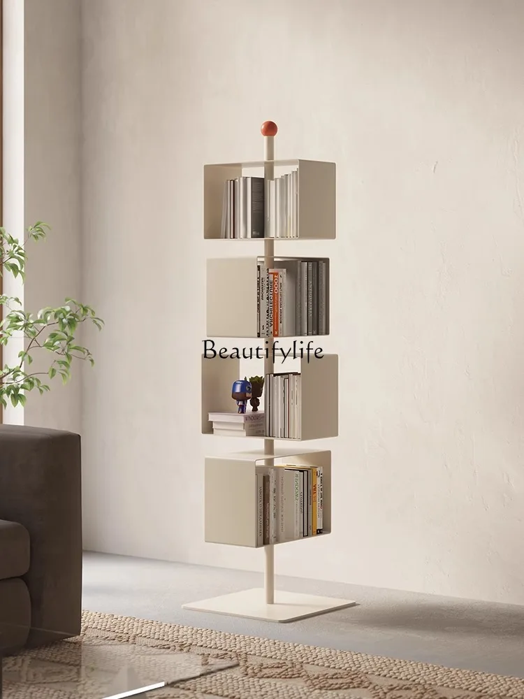 

Nordic style home floor bookshelf living room corner multi-layer reading rack