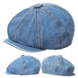 2024 Classic Kids Denim Hat for Boys Girls Adjustable Vintage Cowboy Cap Children Beret Hats Korean Baby Accessories 2-12 Years