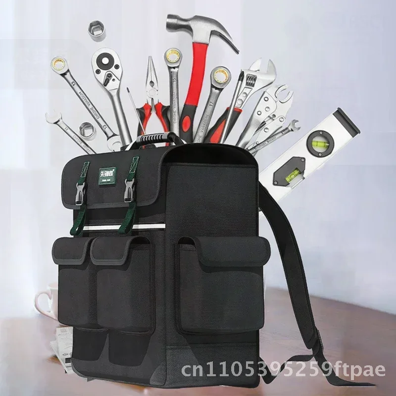 xford Tool Bag Professional Electrician Backpack Tool Bags Repair Kit Multifunctional Pocket Shoulder Bag Storage Organize