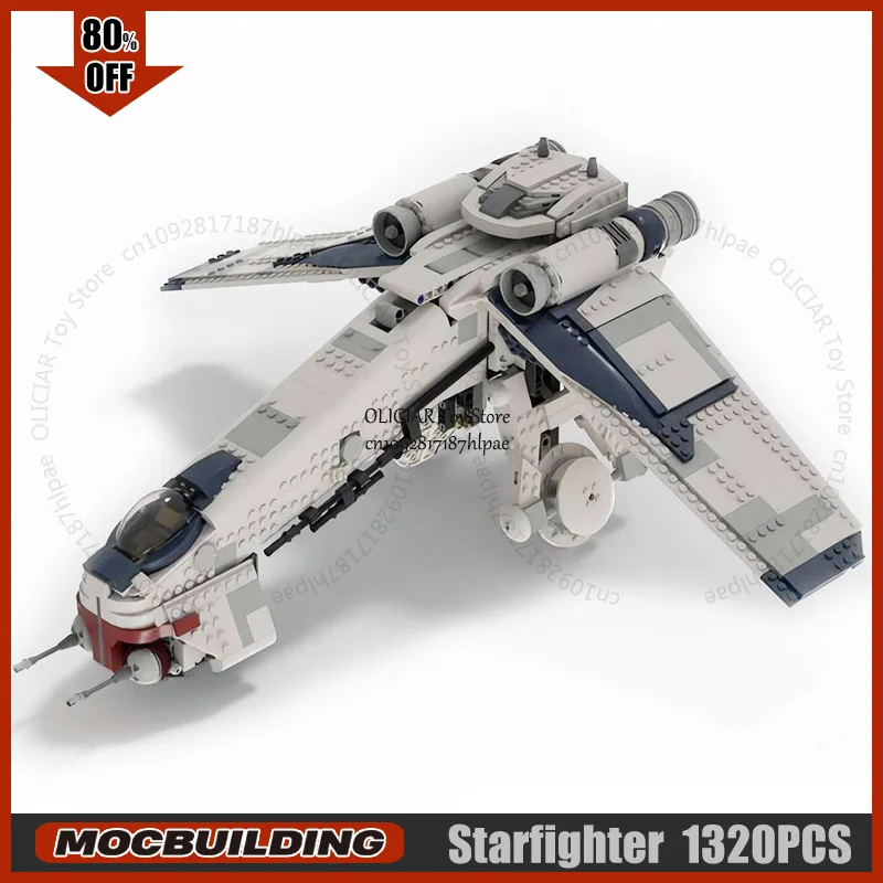 

Горячий MOC строительный блок, боевой фильм, самолет, транспорция, космический корабль, технология Starfighter, кирпичи, коллекция игрушек, подарки