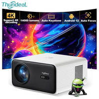 ThundeaL 4K FHD TD85SE  Beam Projector Android 12 WiFi6 With Auto Keystone Focus 3D Home Theater Portable Mini Projector PK L018