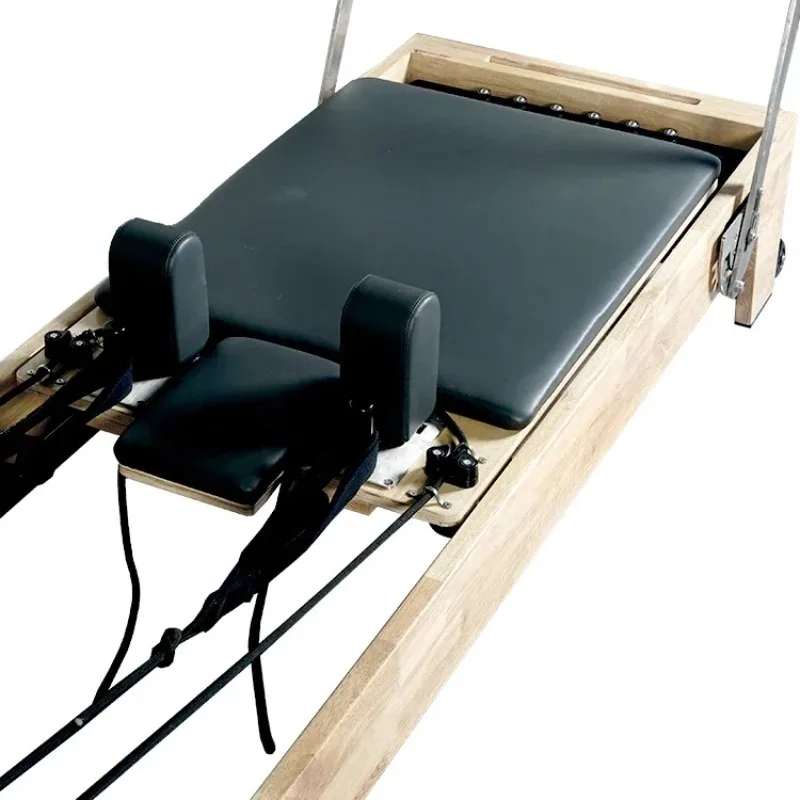 

y Reformer Pilates Machine Professional Oak Wood Material Pilates Reformer Beds Logo Pilates Machine Reformer