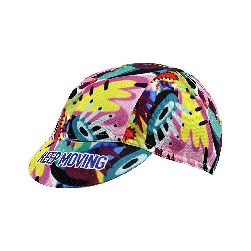 New cycling cap, sweat-absorbing material, pop neutral, tie-dye gradient