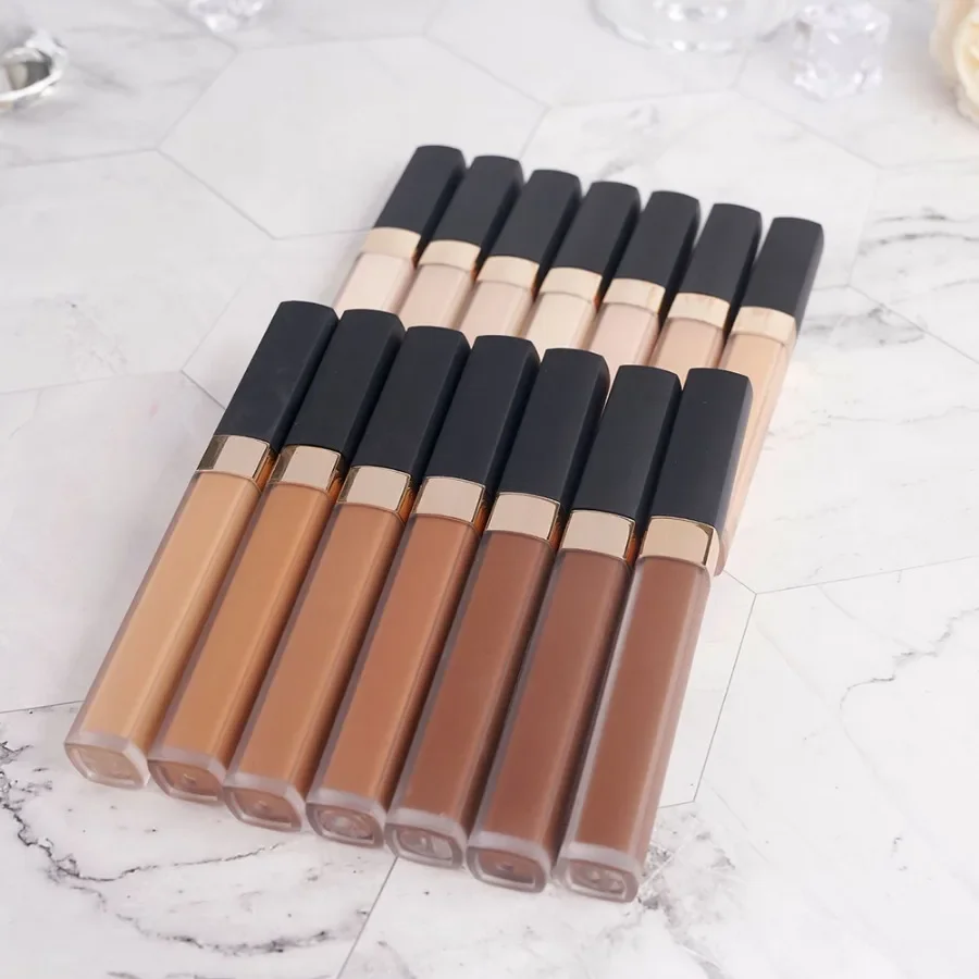 Korektor w płynie matowy Private Label, 13 kolorów, wysoka kryteria, długotrwały, wodoodporny, naturalny, łatwy w użyciu, lekki makijaż, hurt.