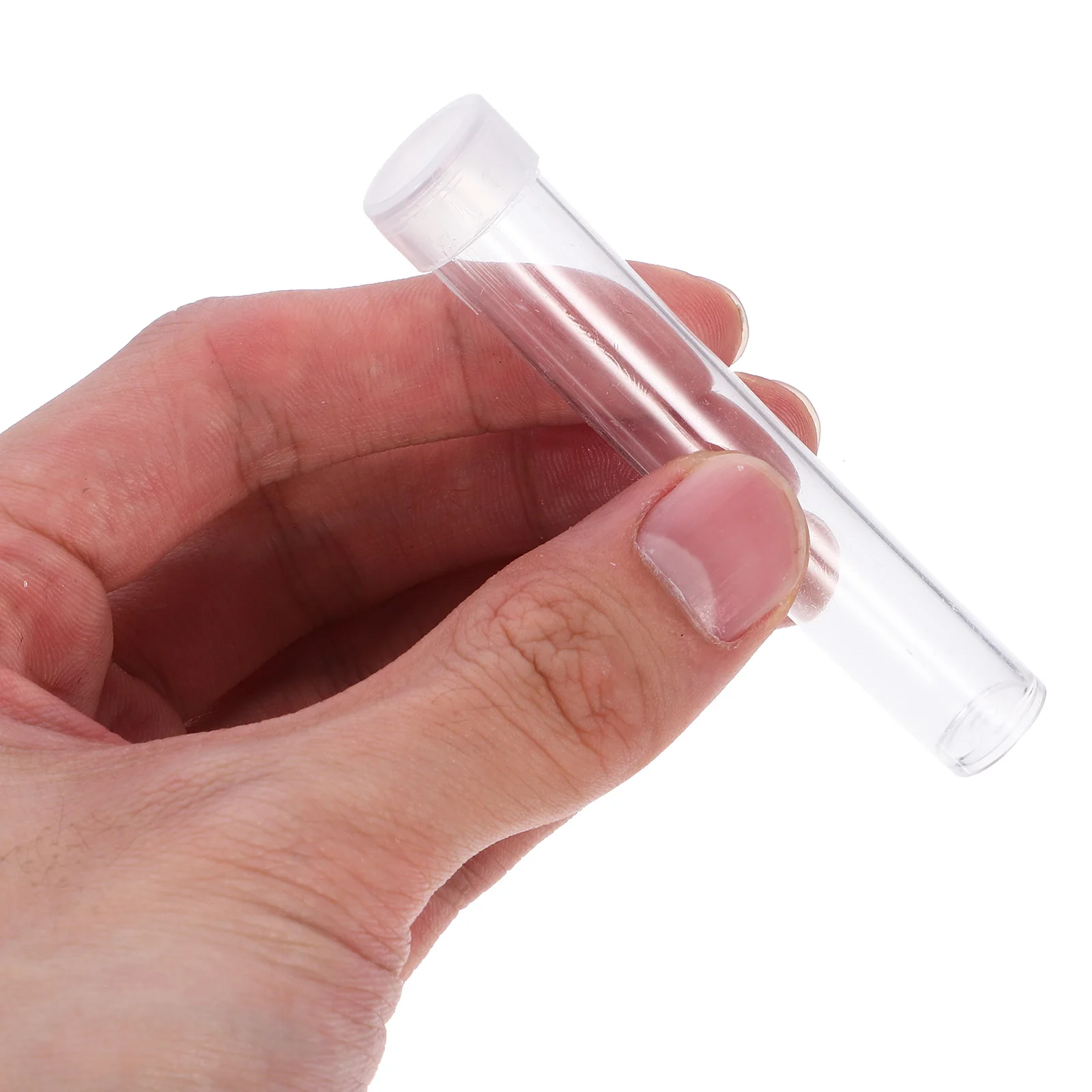 

25Pcs Laboratory Test Tubes Plastic Test Tube with Lid Clear Transparent Tube for Experiment Use Compact Portable and Excellent