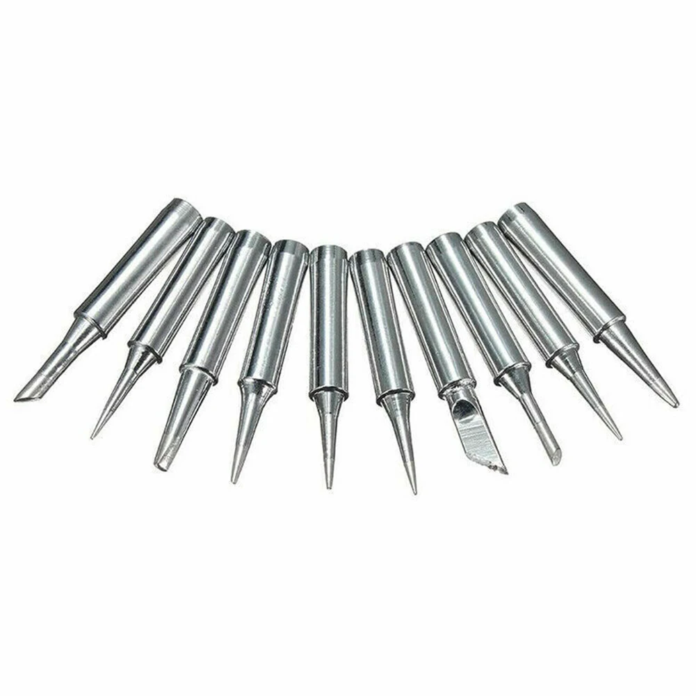 Soldering Iron Tip 10pcs Anti Magnetic and Low Temperature Soldering Iron Tips Suitable for Various Circuit Boards