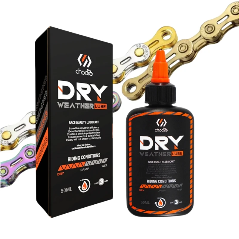 

Смазка для велосипеда Chooee, смазка для обслуживания цепи и маховика, смазка для горного и дорожного велосипеда, сухая смазка, все смазки, 50 мл