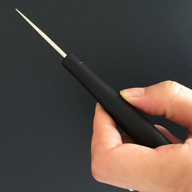 【STOCK】1Pc Badminton/Tennis Racket Stringing Tools Parts -Straight Awl- Stringing Tools Pass Through a Grommet Black