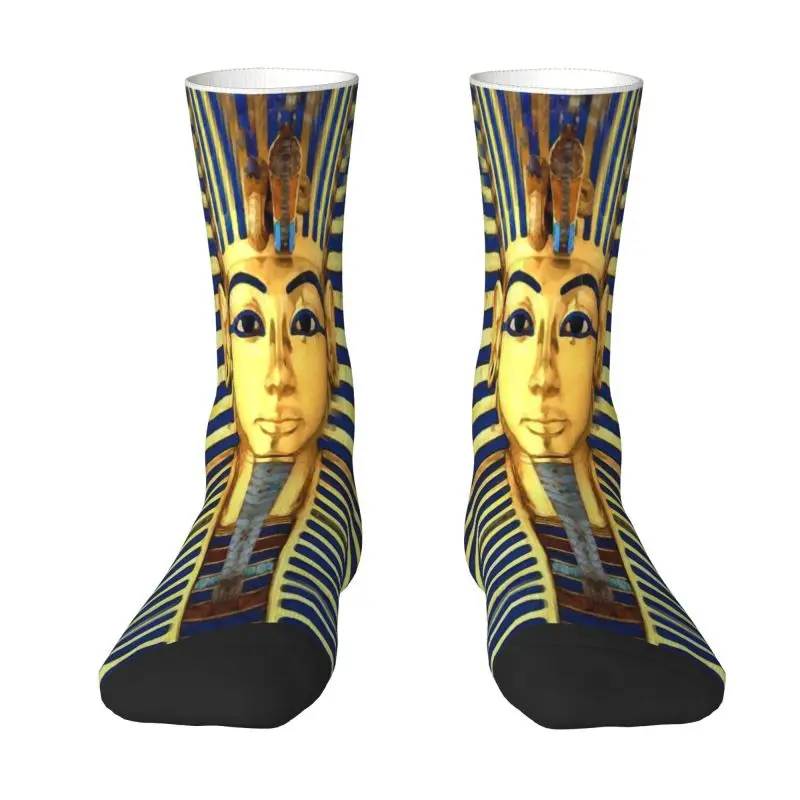 

Harajuku Pharaoh King Tut Gold Lapis Socks Women Men Warm 3D Printing Egypt Egyptian Sports Football Crew Socks