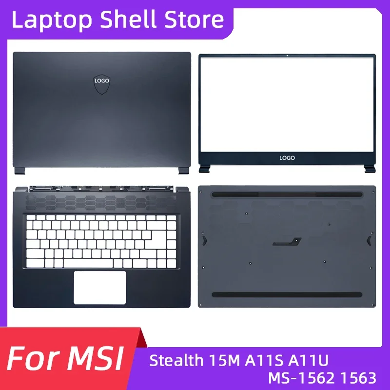 

Аксессуары для ноутбуков MSI Stealth 15M A11S A11U MS-1562 1536, задняя крышка ЖК-дисплея/передняя панель/подставка для рук/нижняя основа, корпус ноутбука