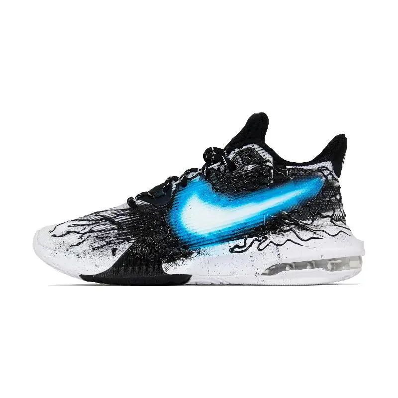 

[Custom Turtle School Qigong] Мужские баскетбольные кроссовки Nike Air Max Impact с низким берцем синего цвета