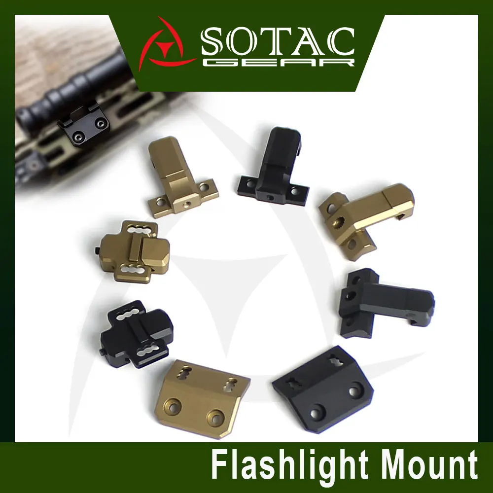 

SOTAC Weapon Light Mount for M300 M600 Series Flashlight Keymod Mounting Base Fit 20mm Tactical Hunting Accessories