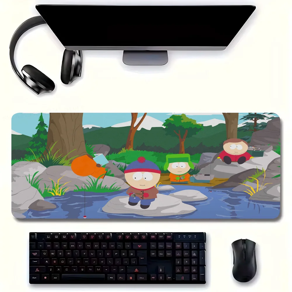 S-South Cartoon Park Mousepad Non-slip Suitable For Office Computers Laptops E-sports Game Desk Mats XXL Keyboard