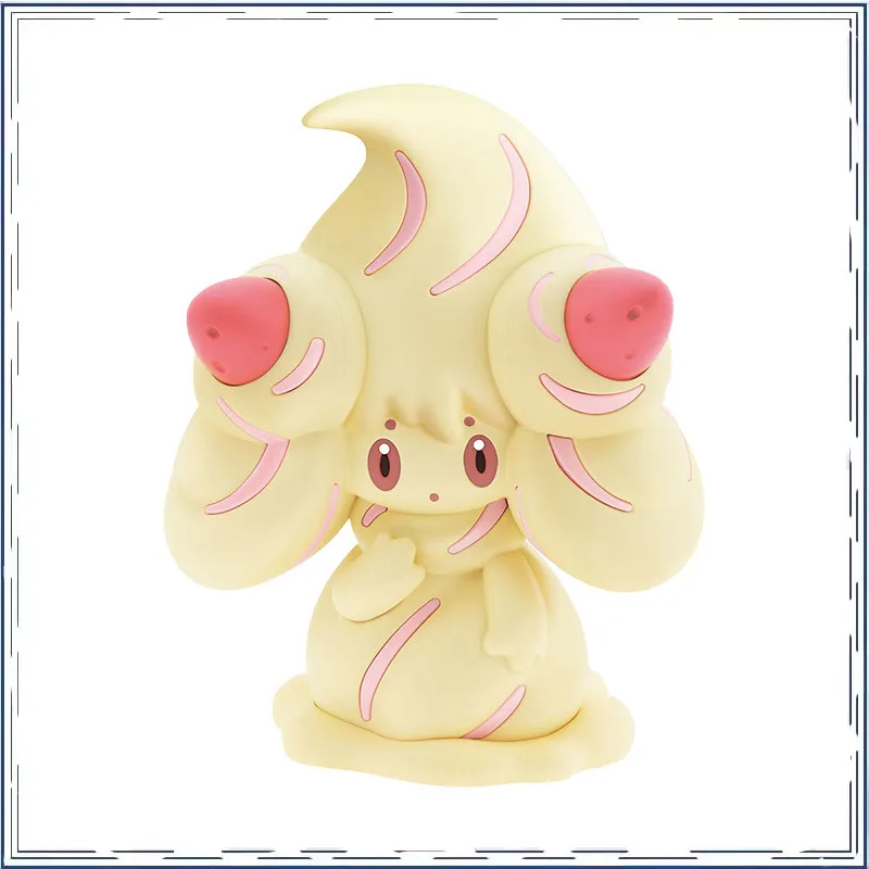 

Alcremie Pokémon BANDAI Сборочная модель Двумерное украшение для рабочего стола Коллекция орнаментов Модель игрушки