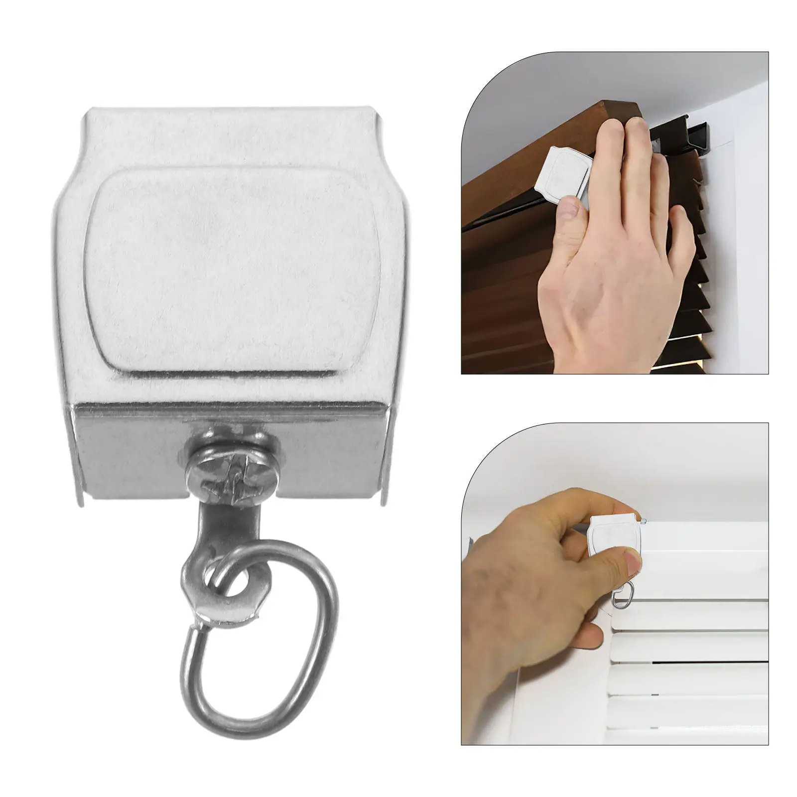 6Pcs Stainless Steel Curtain Track End Caps Window Curtain Rail Tail Stop Replacement Repair Parts Metal Finials Secure Hold