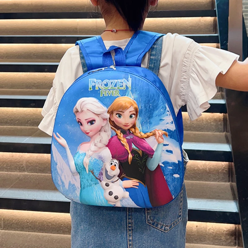 Disney Mickey Cartoon Children\'s Backpack Anime Frozen School Bag Spiderman Elsa Boy Girl Baby Backpack Cartoon Egg Shell Bags