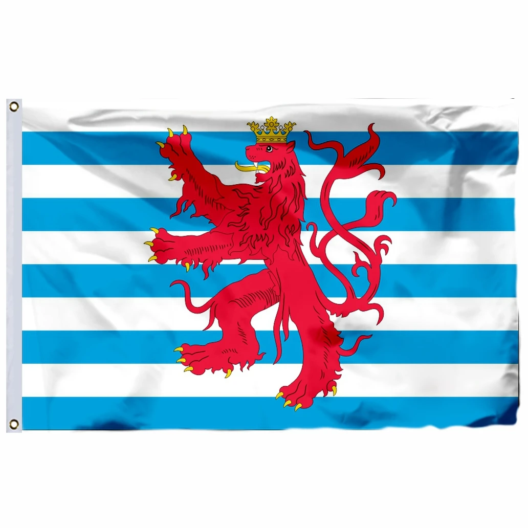 Luxembourg Civil Flag 90X150CM 3X5FT 100D Polyester Double Stitched High Quality Banner Free Shipping 2x3ft 21x14cm