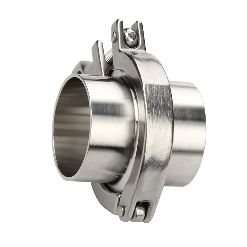 

1 Set 1.5''--6-1/4'' Sanitary Flange Pipe Weld Ferrule + Tri Clamp + PTFE Or Silicone Gasket Stainless Steel SUS SS 304 TriClamp